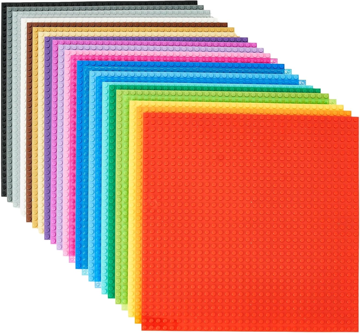 Strictly Briks Classic Stackable Brick Base Plates - 24 Pack