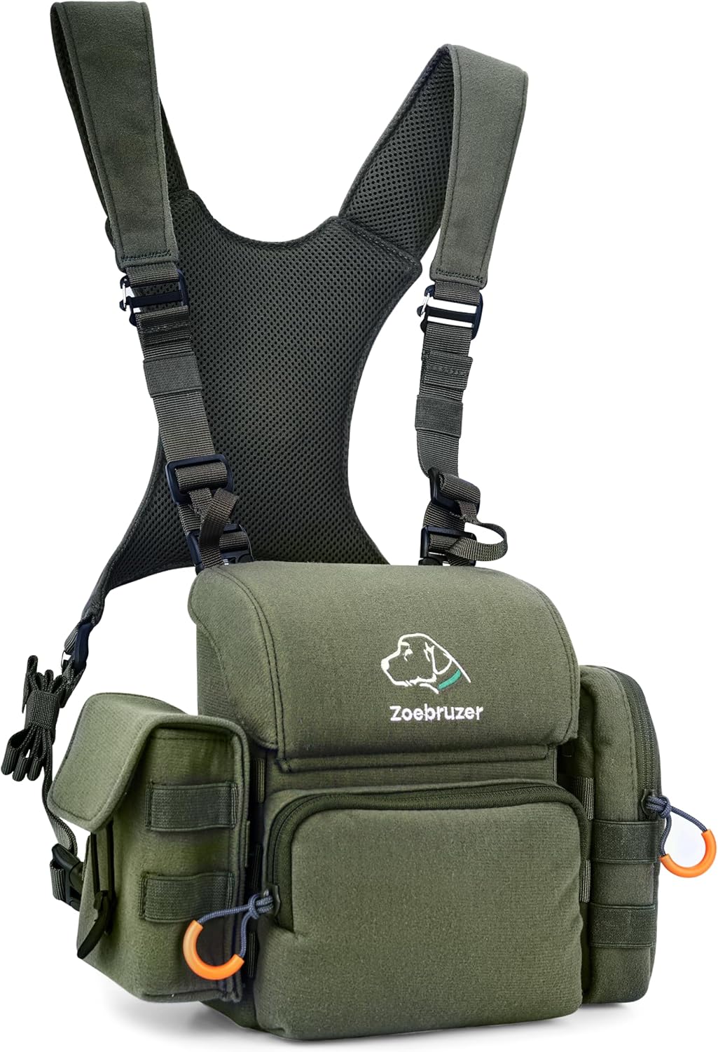 Binocular Harness Chest Pack with Rangefinder Pouch for Hunting