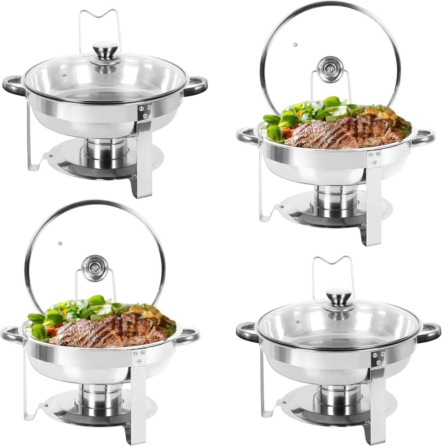 IMACONE Chafing Dish Buffet Set of 4 for Catering Events