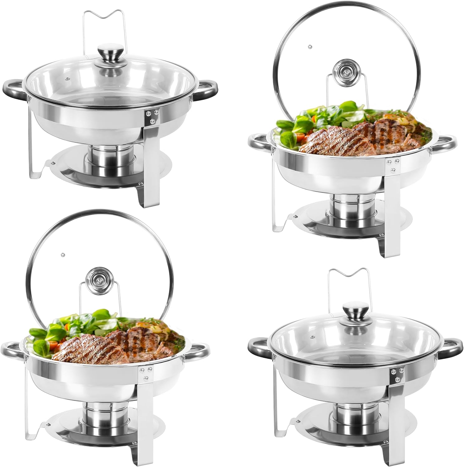 IMACONE Chafing Dish Buffet Set of 4 for Catering Events