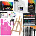 59pcs Acrylic Paint Set - Complete Kids Art Supplies Kit - Pink