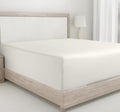 Full Fitted Sheet Deep Pocket 400 TC Cotton Sateen - Ivory