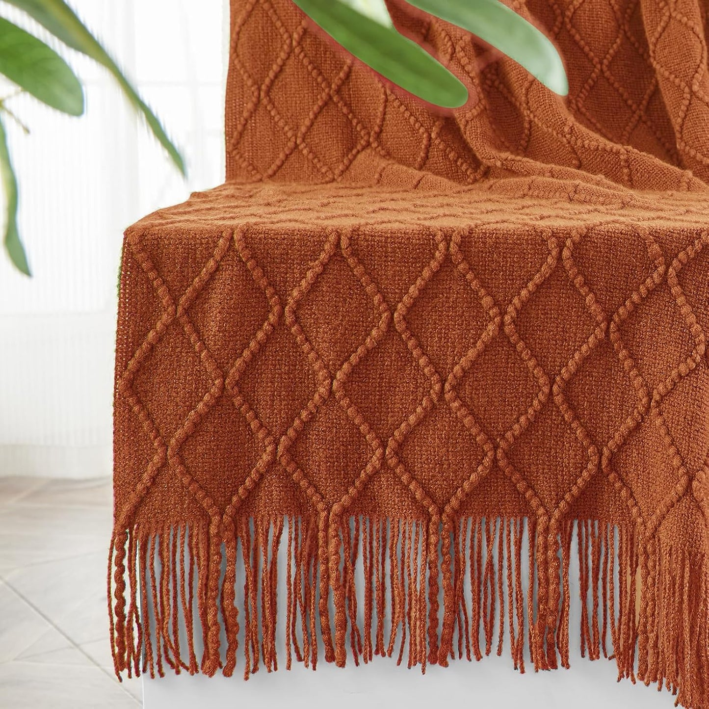 Knitted Throw Blankets for Couch and Bed, Soft Cozy Knit