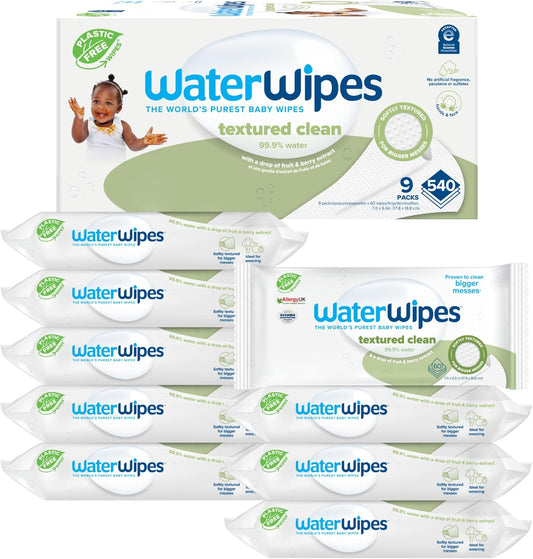 WaterWipes - 99.9% Water Based, Hypoallergenic Baby Wipes