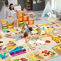 7x10 Playroom Rug for Kids - Educational, Washable Learning Mat
