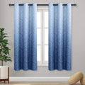DWCN Ombre Blackout Curtains Damask - Thermal Insulated Panels