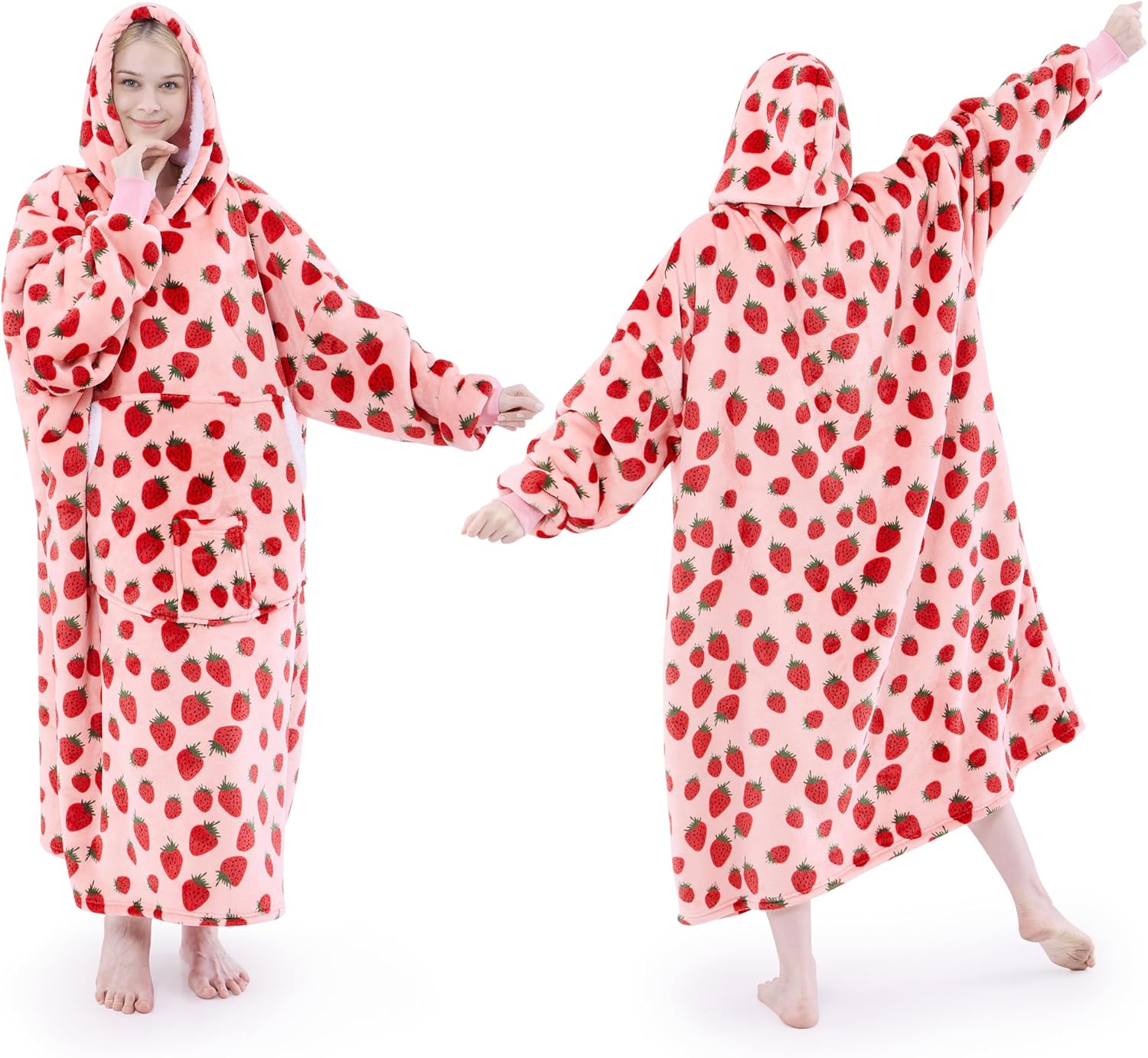 NORD ECO Cozy Sherpa Wearable Hoodie Blanket