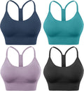 Evercute Racerback Sports Bras Padded Y Cropped Bras for Yoga