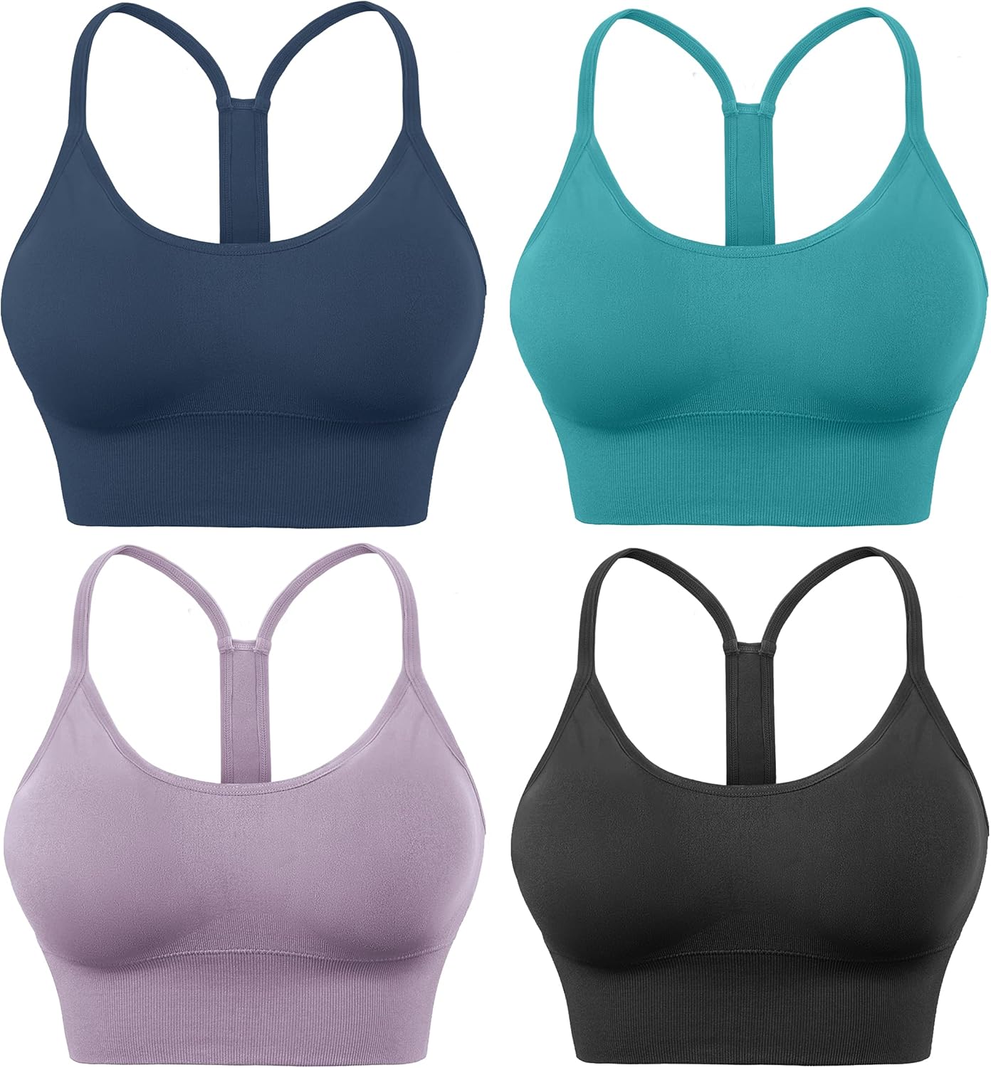 Evcute Racerback Sports Bras for Yoga and Fitness Activities