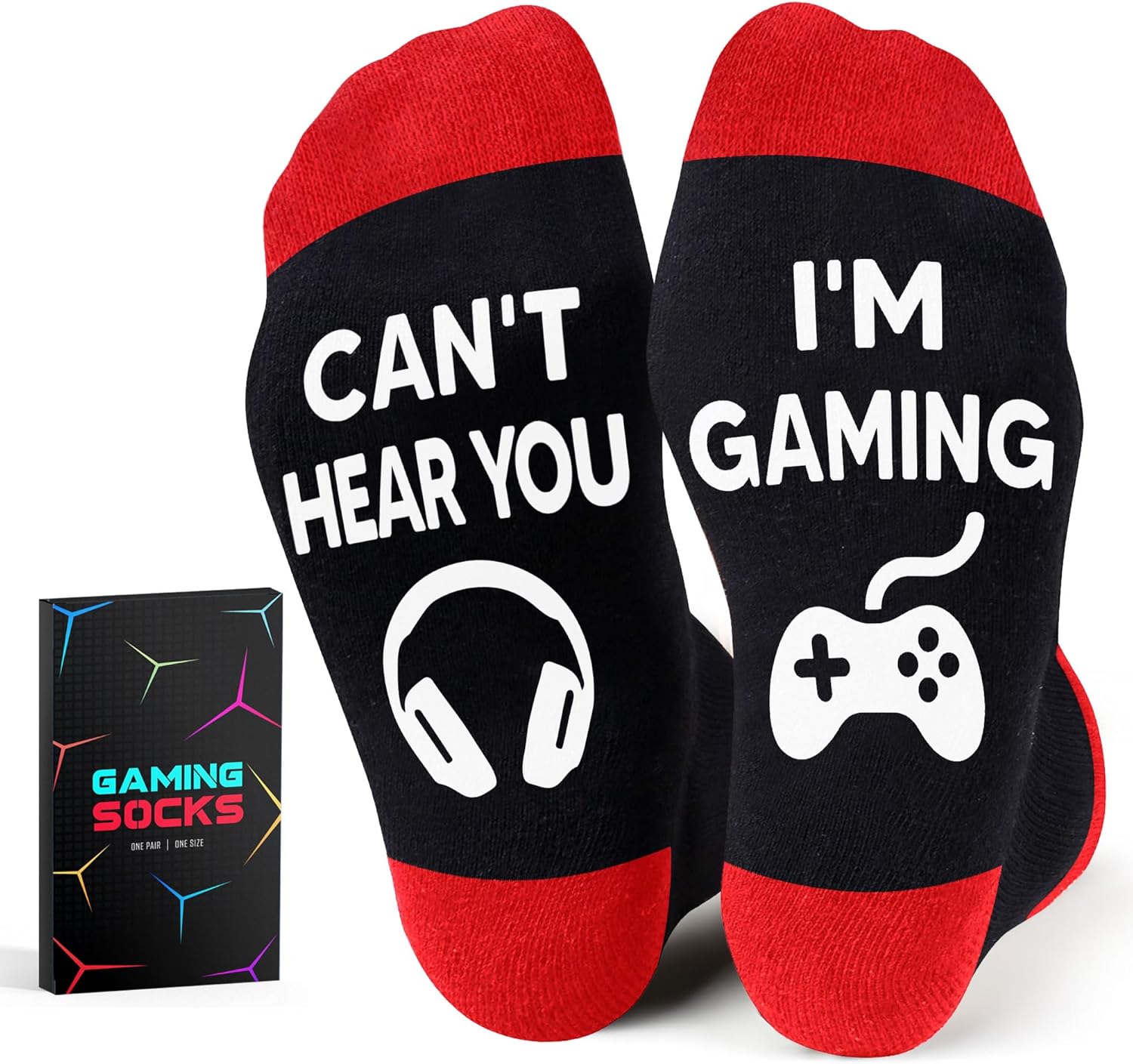 Gaming Socks - Fun, Unique Gift for Gamers! VICRAZY