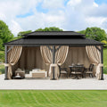 Gazebo Curtain Replacement Universal 6-Panel Sidewalls 12ft x 20ft