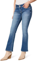 WallFlower Women's Luscious Curvy Bootcut Mid-Rise Jeans - Insta