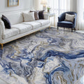 9x12 Area Rugs for Living Room - Modern Abstract Machine Washable Rug