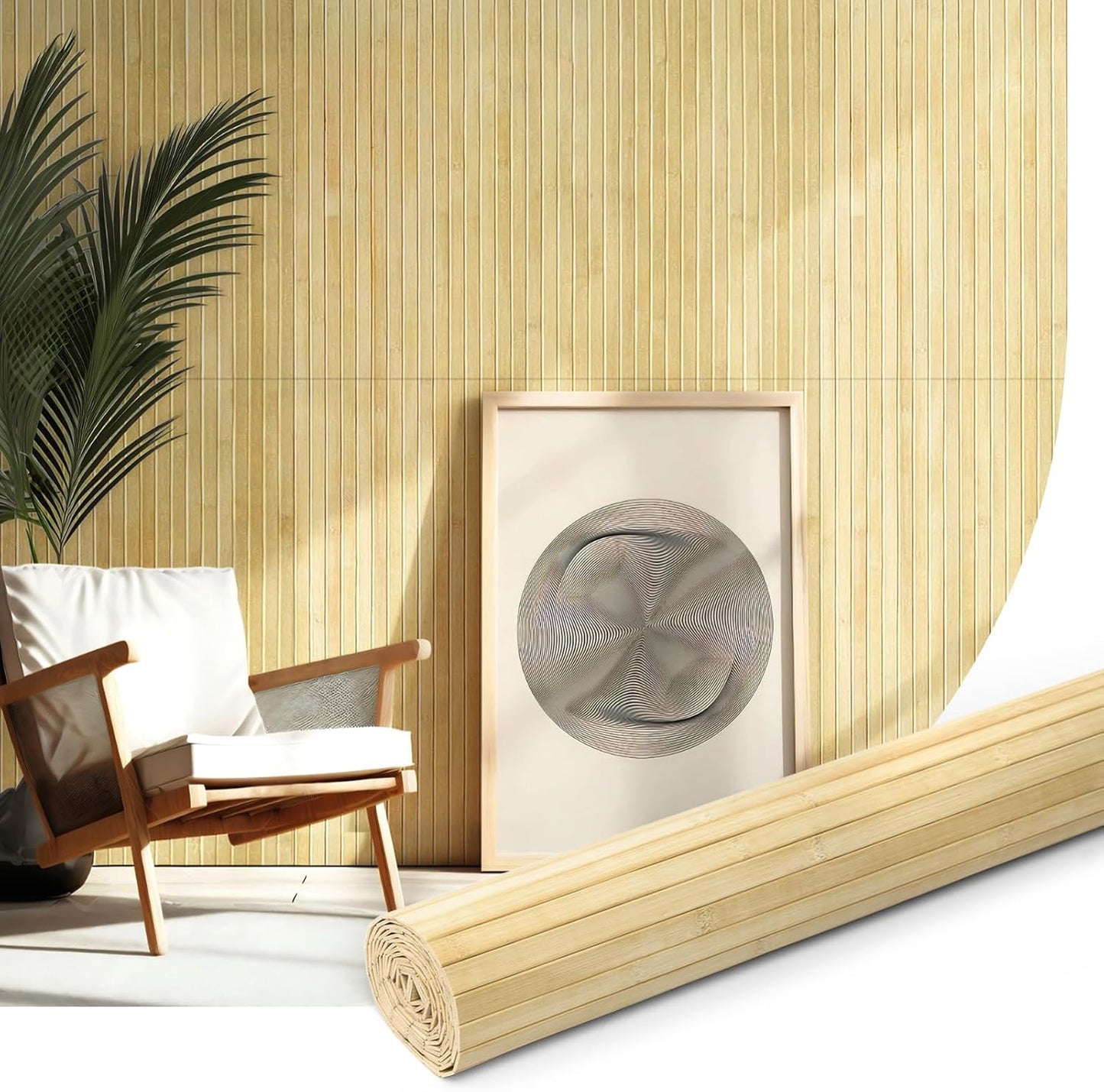Natural Bamboo Wall Panel for Elegant Interior Decor Projects