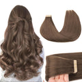 GOO GOO Tape in Hair Extensions Human Hair 16in 20pcs - Silky Natural