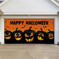 7ft x 16ft Jack O' Lanterns Garage Door Banner - Festively Spooky