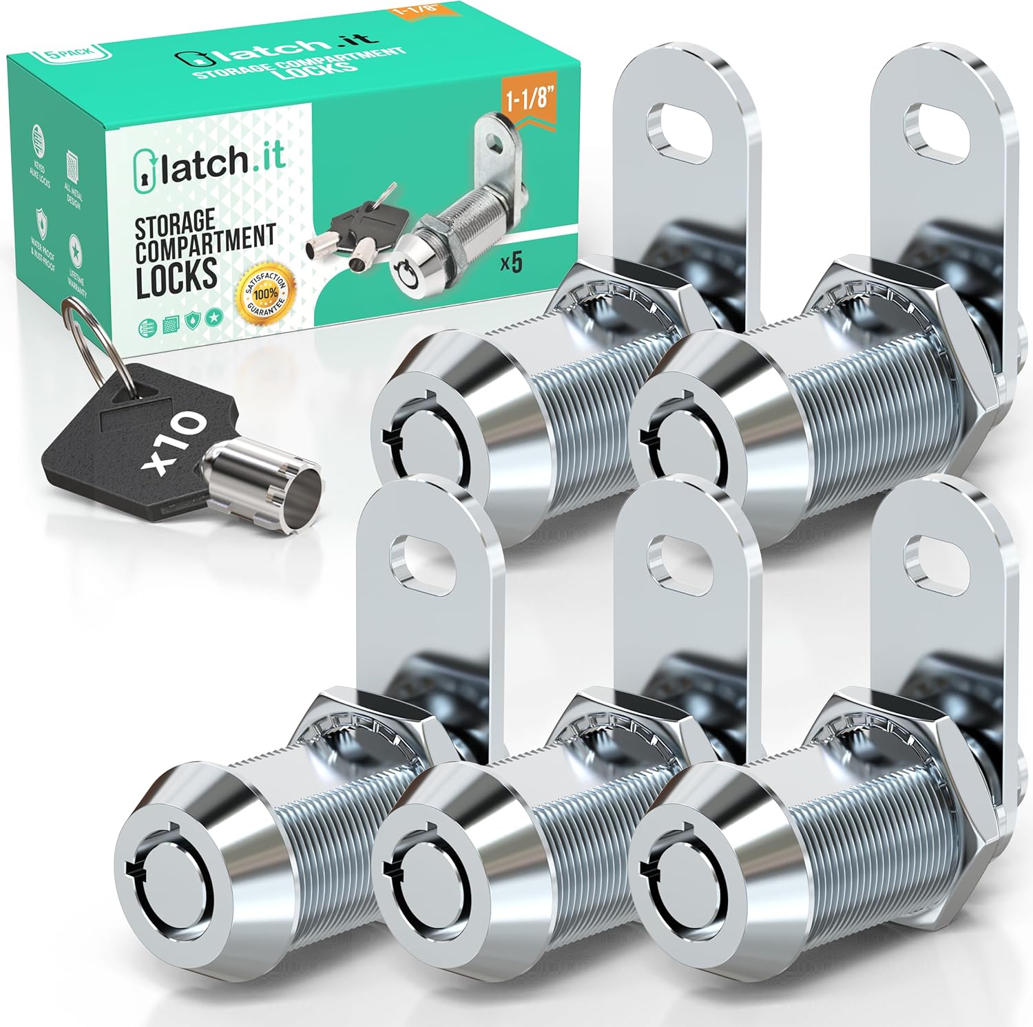 RV Storage Locks 5-Pack for Secure Compartment Protection