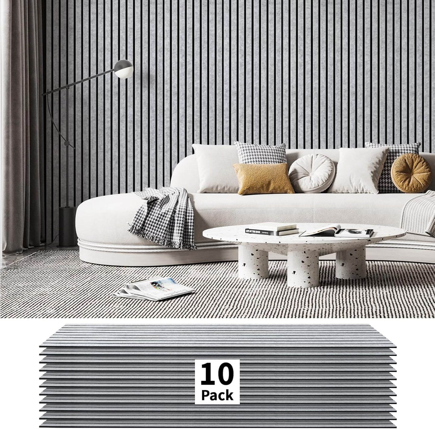 Art3dwallpanels 10 Pack Acoustic Panels for Soundproofing