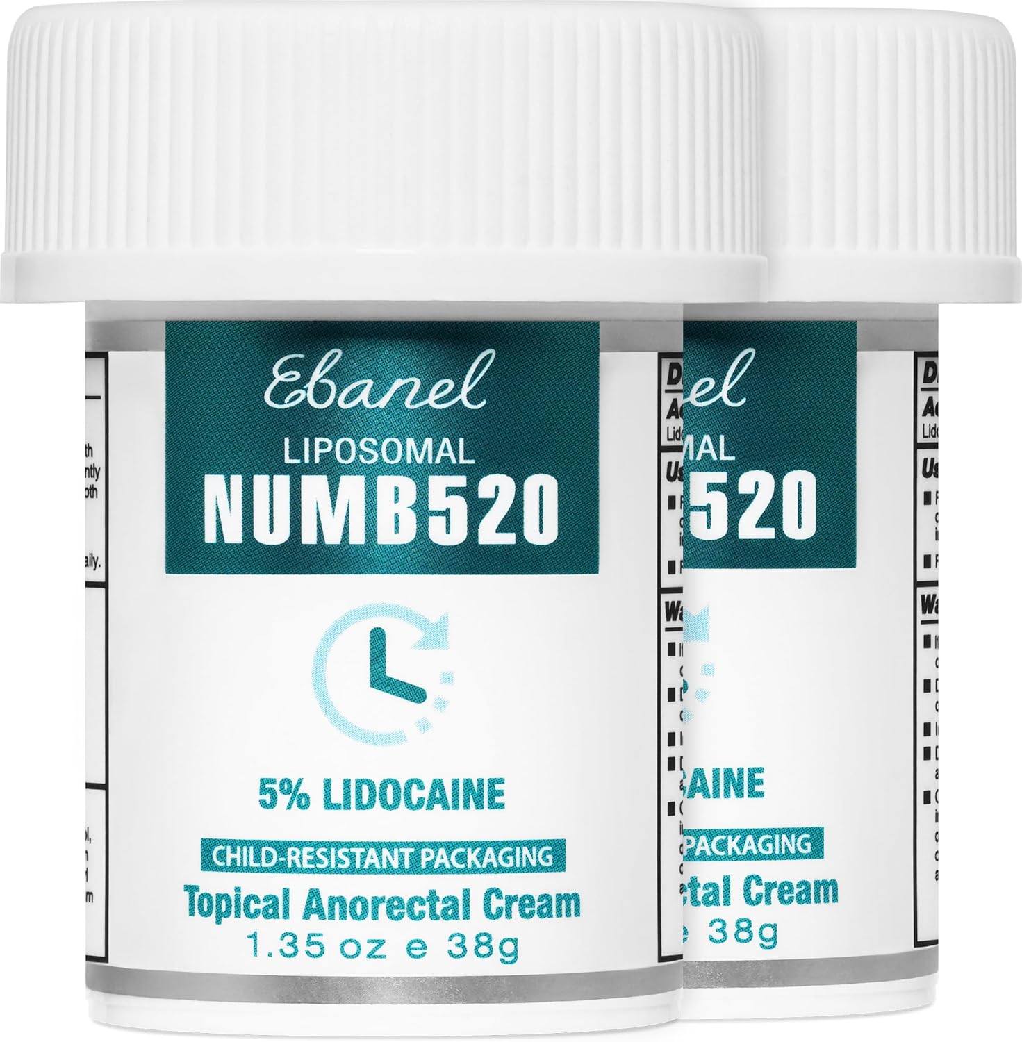 Ebanel 5% Lidocaine Numbing Cream for Pain Relief and Itch