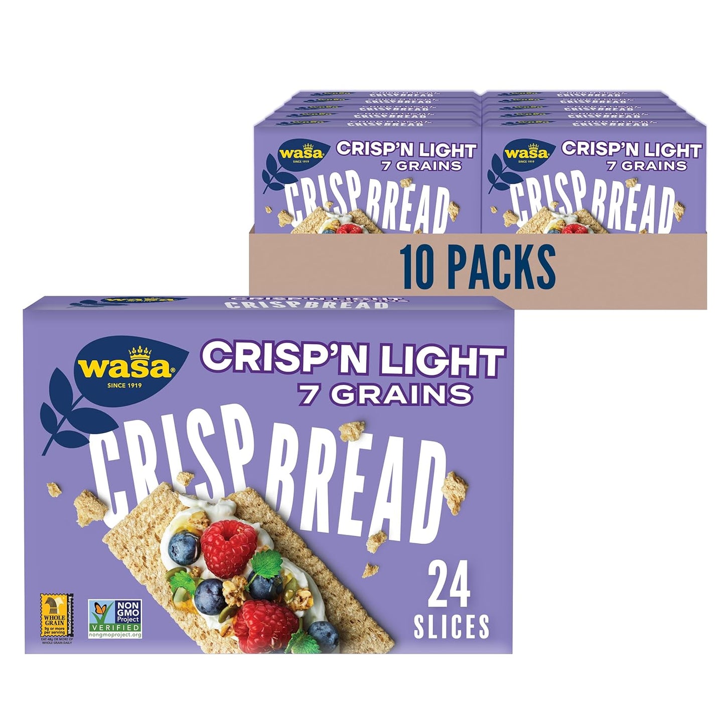 Wasa Crispn Light 7 Grains Crispbread - Healthy Snack Option