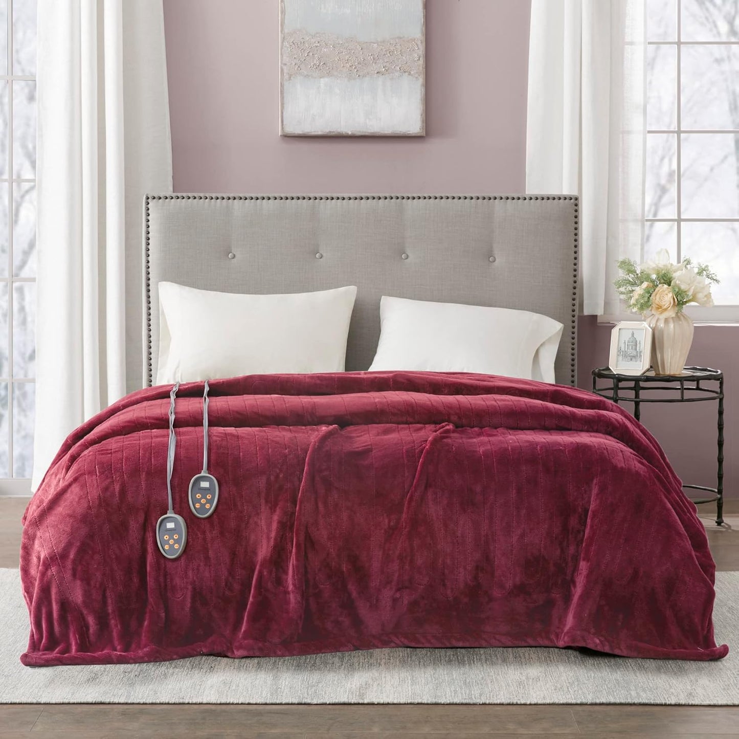 Beautyrest Heated Electric Blanket for Cozy Cold Weather Comfort