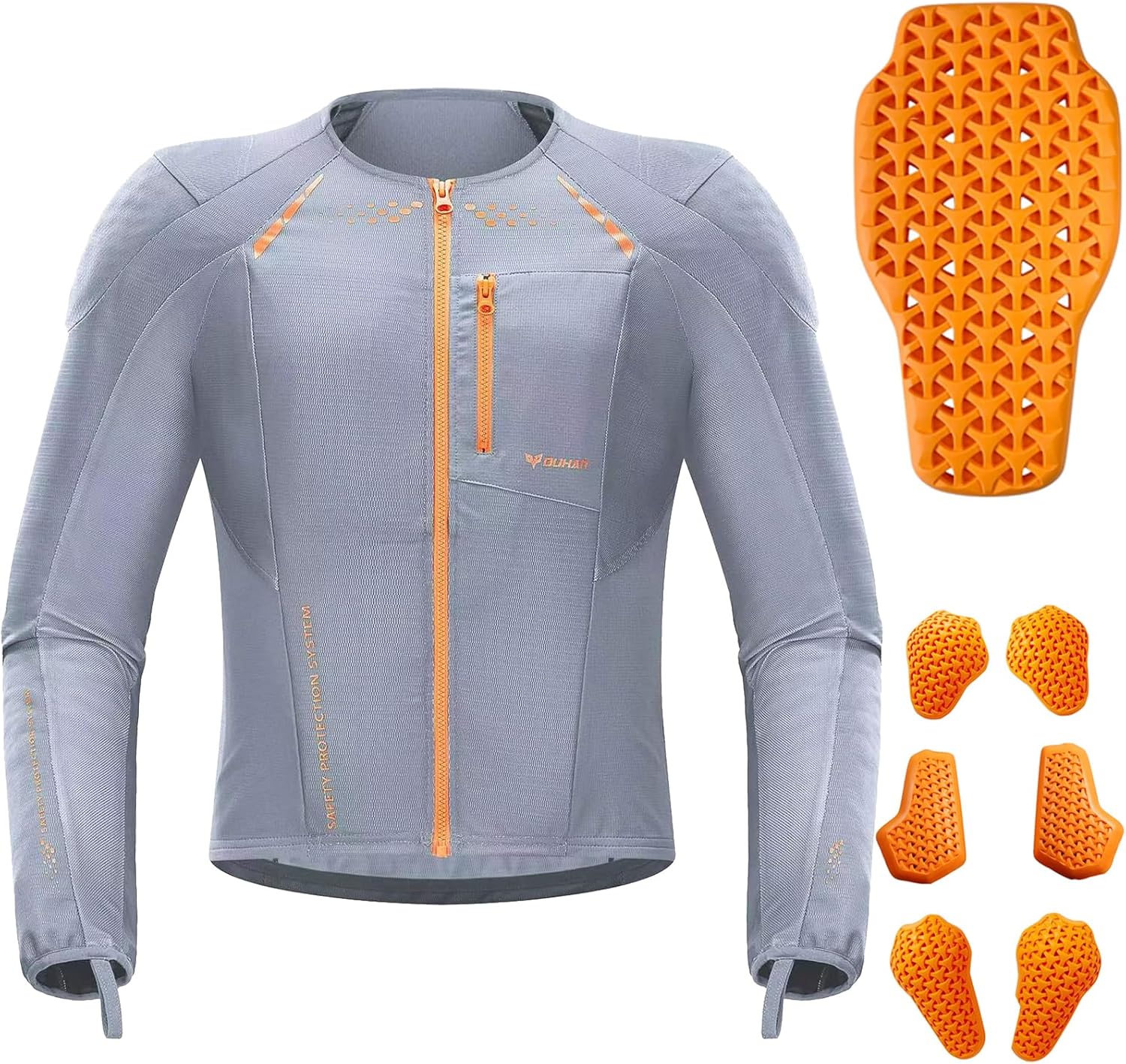 DUHAN Motorcycle Shirt Mesh Jacket with CE Level 2 Armor Gear