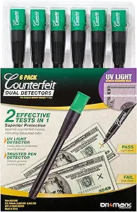 Dri Mark Dual Test Counterfeit Detection Marker Pen with UV Light