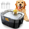 lesotc Dog Water Fountain with 2.6 Gallon Capacity for Pets