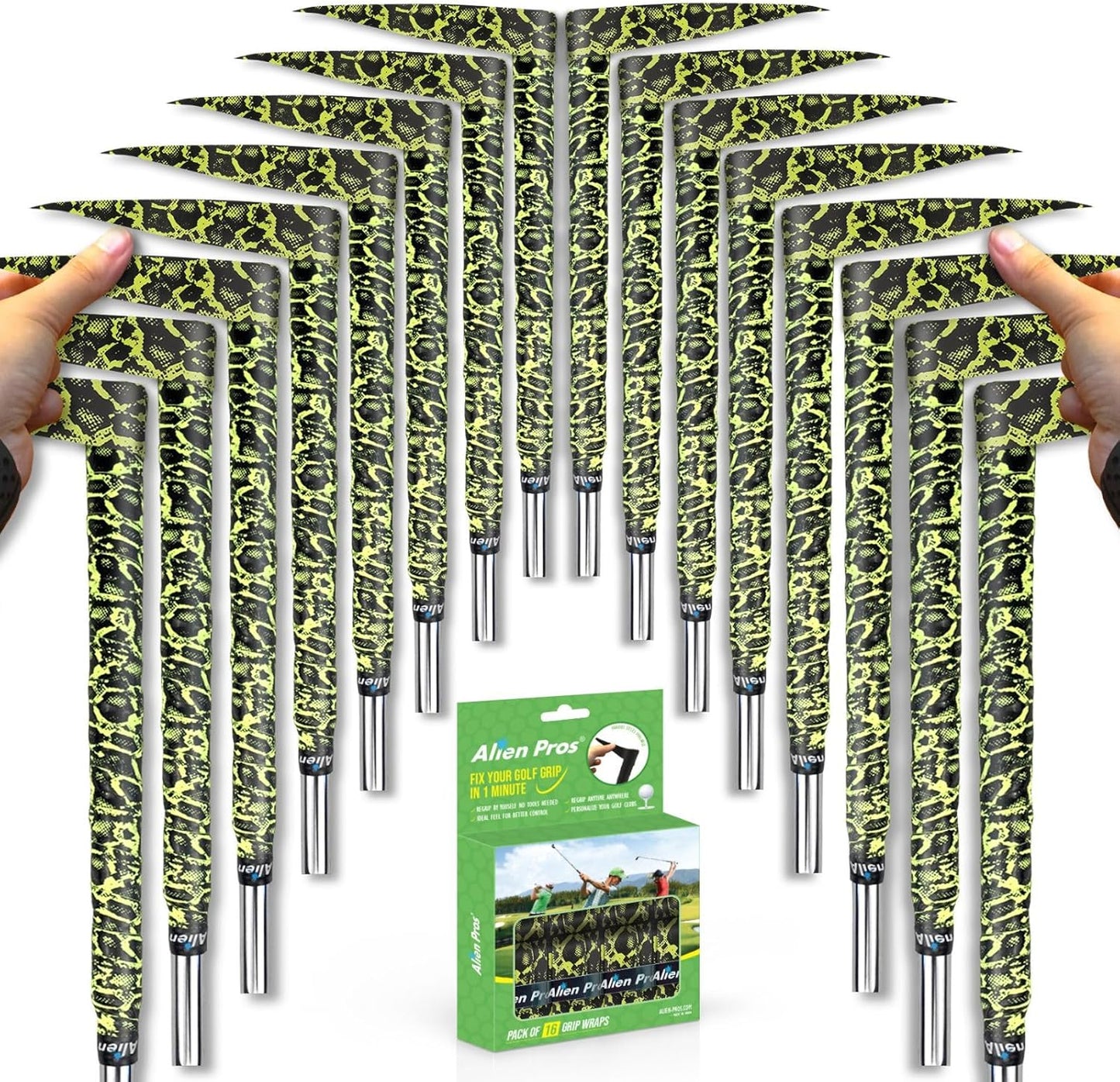Alien Pros Golf Grip Wrapping Tapes - Quick and Easy Regripping