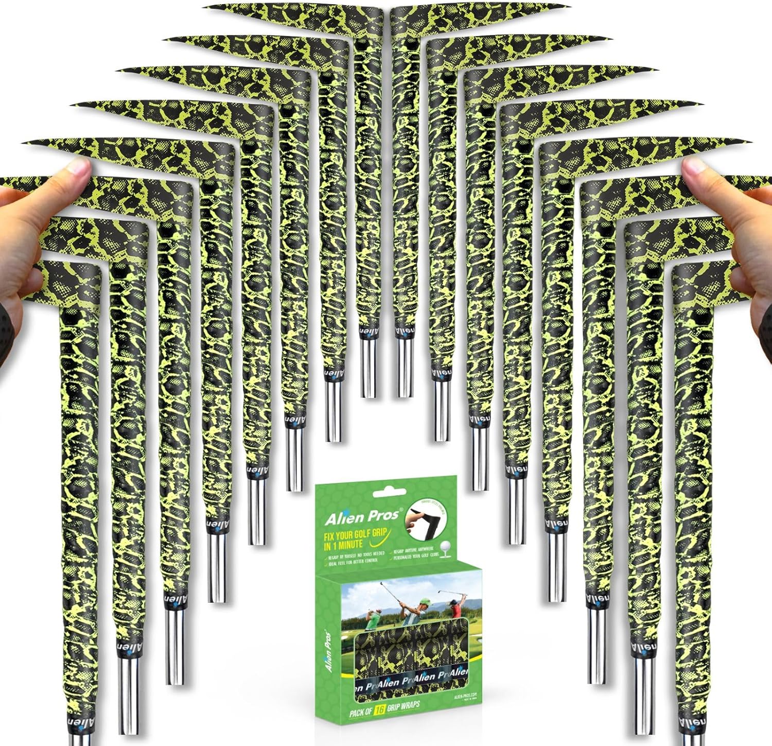 Alien Pros Golf Grip Wrapping Tapes - Quick and Easy Regripping