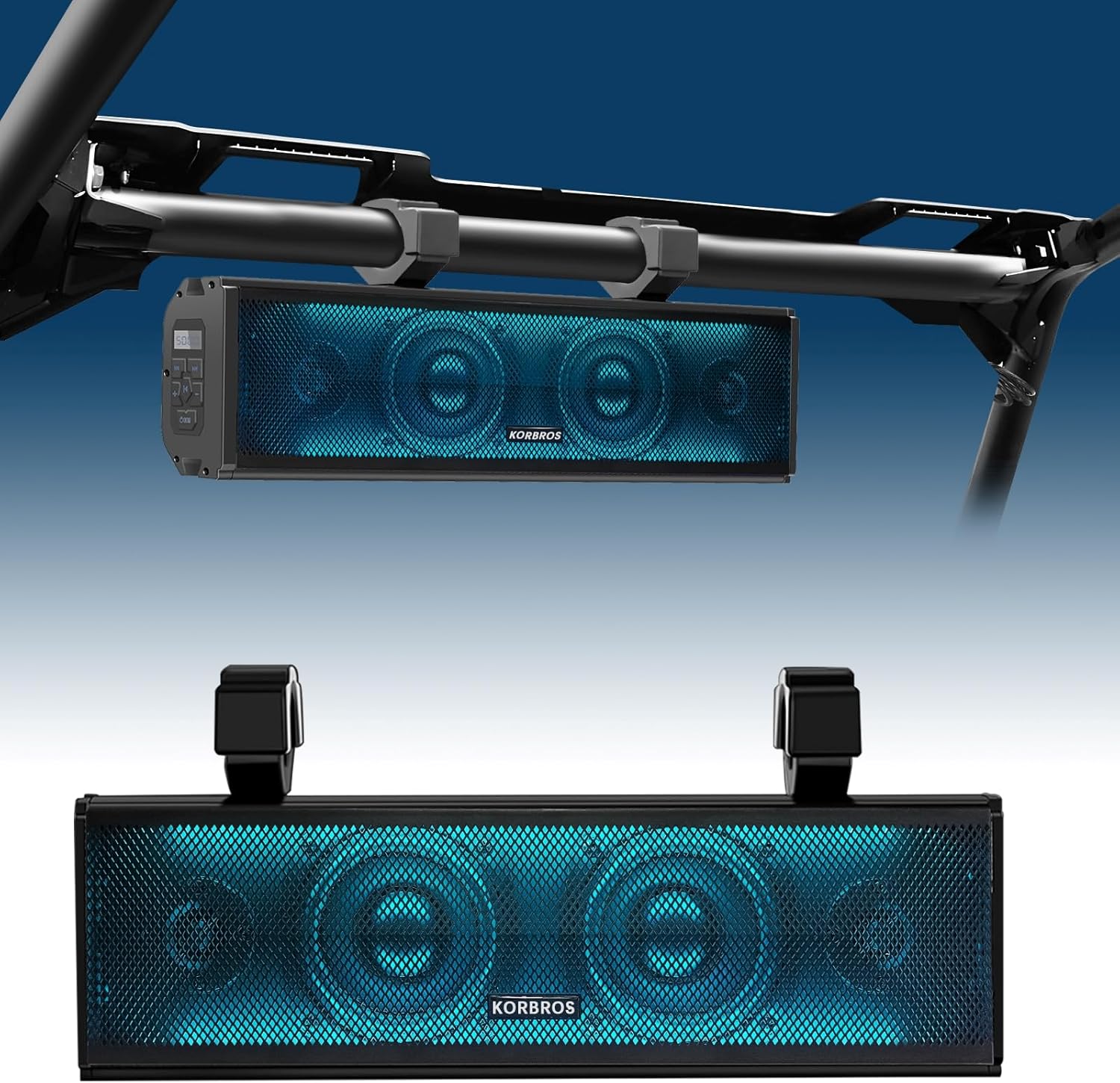 UTV Sound Bar with RGB Lighting for Golf Cart and ATV Use