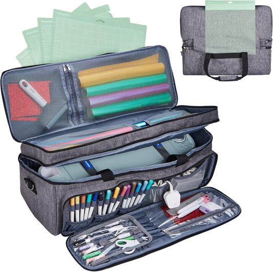 NICOGENA Double Layer Carrying Case for Cricut Maker 3 and Explore 3