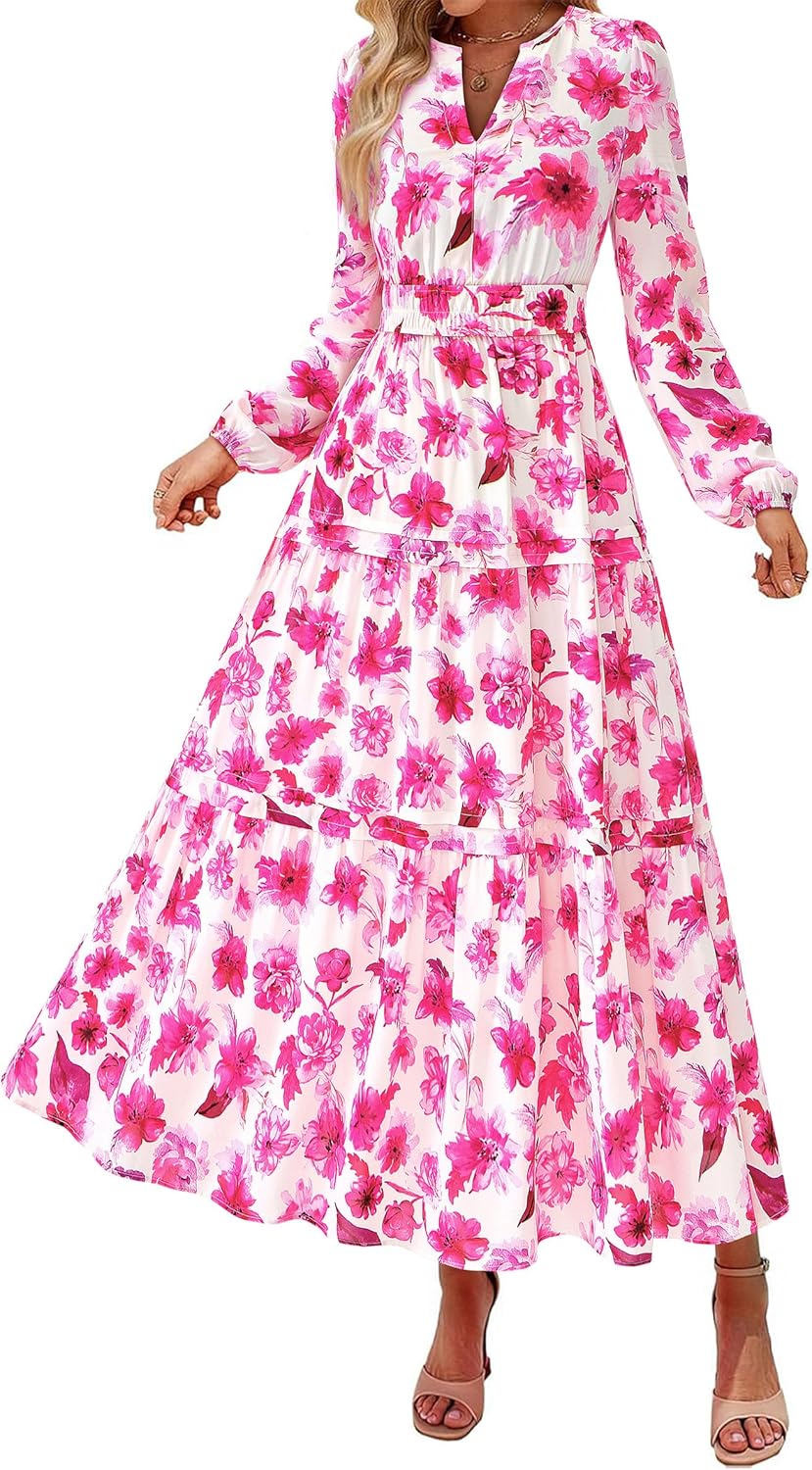 PRETTYGARDEN Women's Boho Maxi Dress for Elegant Occasions