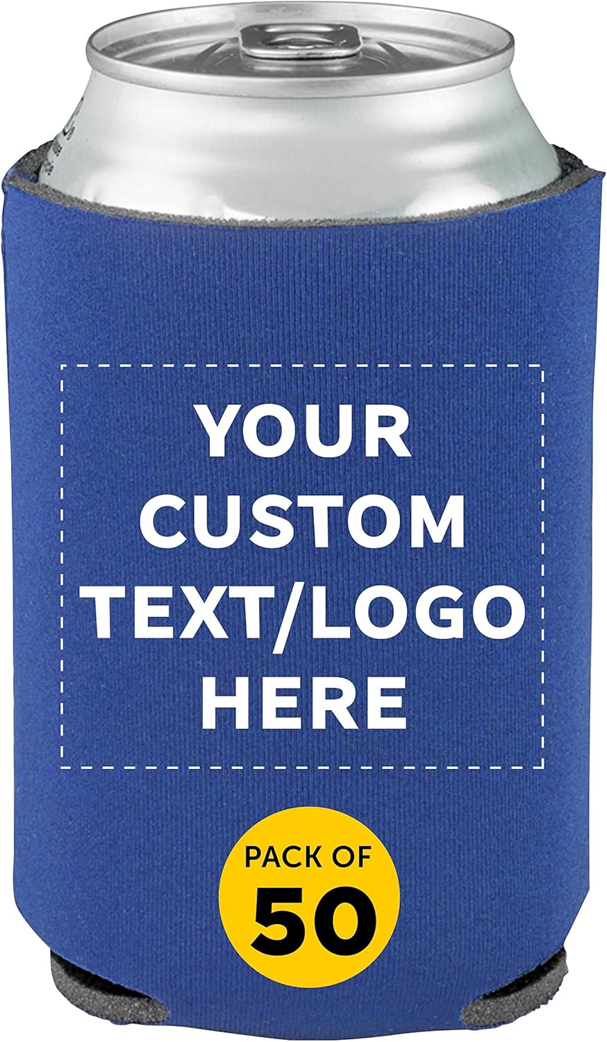 Custom Collapsible Beer Can Coolers Set of 50 for Events
