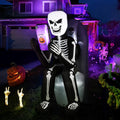 6.1 FT Halloween Inflatable Skeleton & Tombstone - LED Yard Decor