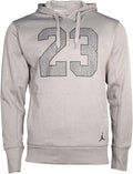 Jordan Mens Therma-Fit Dominate 23 Ele Hoodie Grey Large - Warm Layer