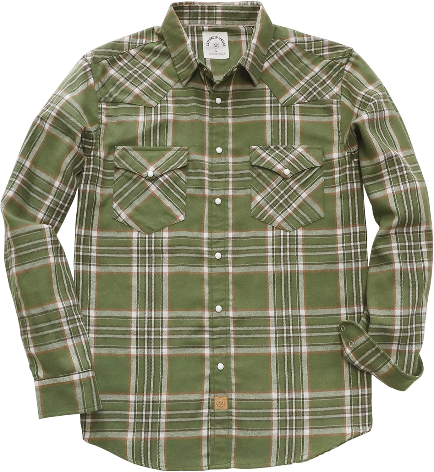 Dubinik Flannel Shirt for Men - Vintage Pearl Snap Western Style