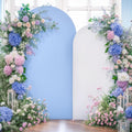 White Blue Arch Backdrop Cover Set 6ft & 7.2ft - Reversible Party