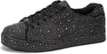Platform Rhinestone Fashion Glitter Sneakers for Women - Bridal