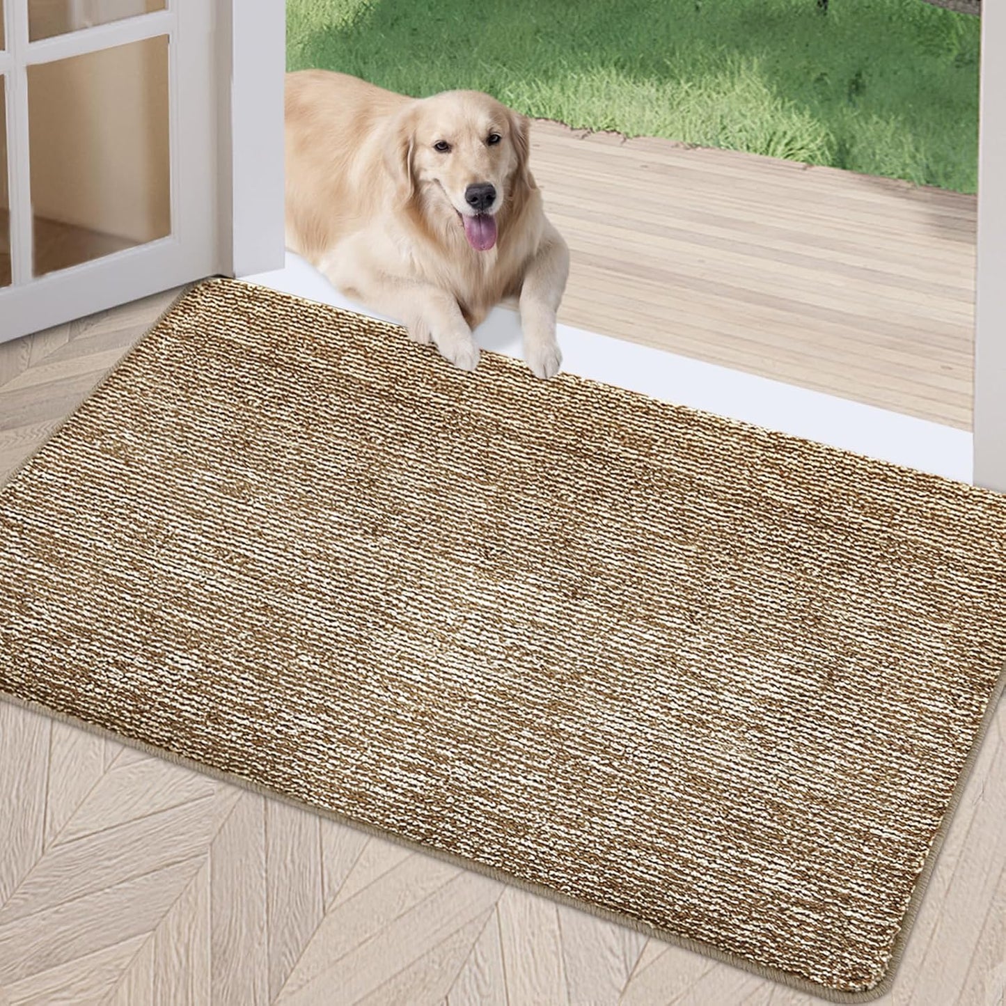 REFETONE Indoor Doormat 32x40 Absorbent Non-Slip Rug for Entryway