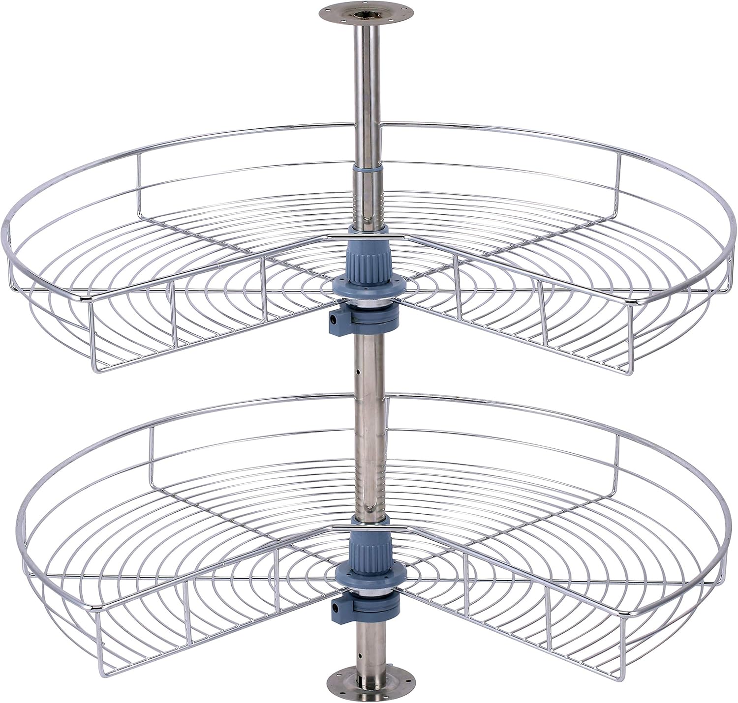 28 Inch Kidney Lazy Susan Organizer for Kitchen Base Cabinets