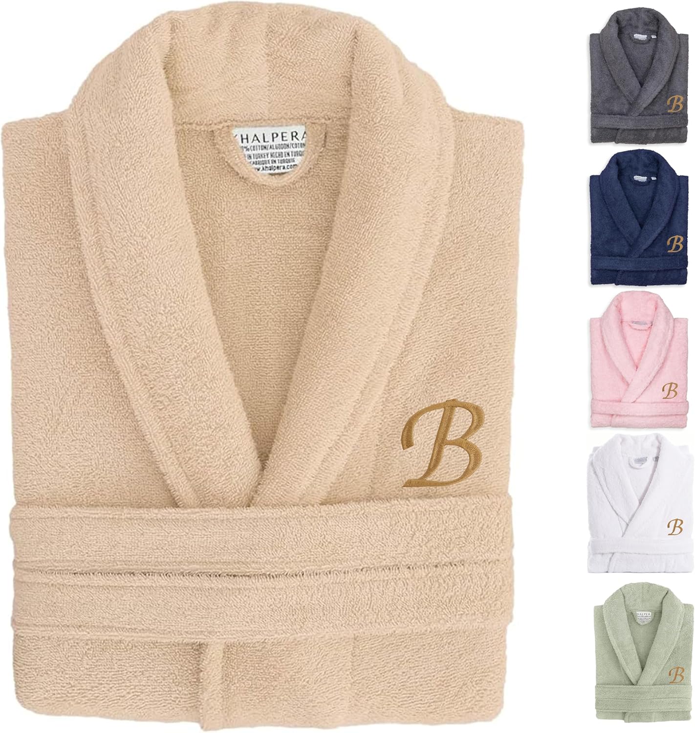 Custom Embroidered Turkish Cotton Bathrobe for Luxurious Comfort