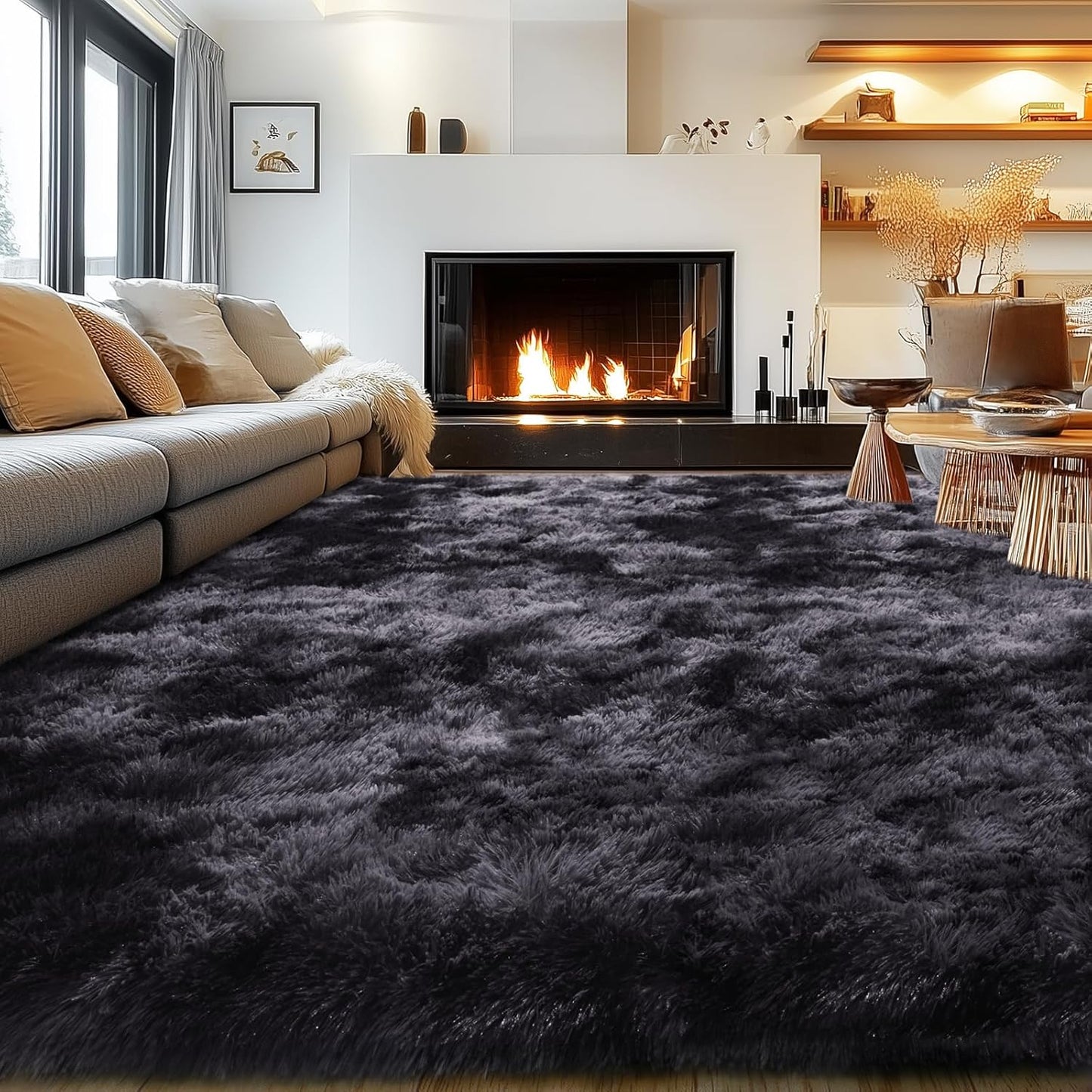 Rezutan Area Rugs 8x10 Soft Fluffy Rug for Living Room Decor