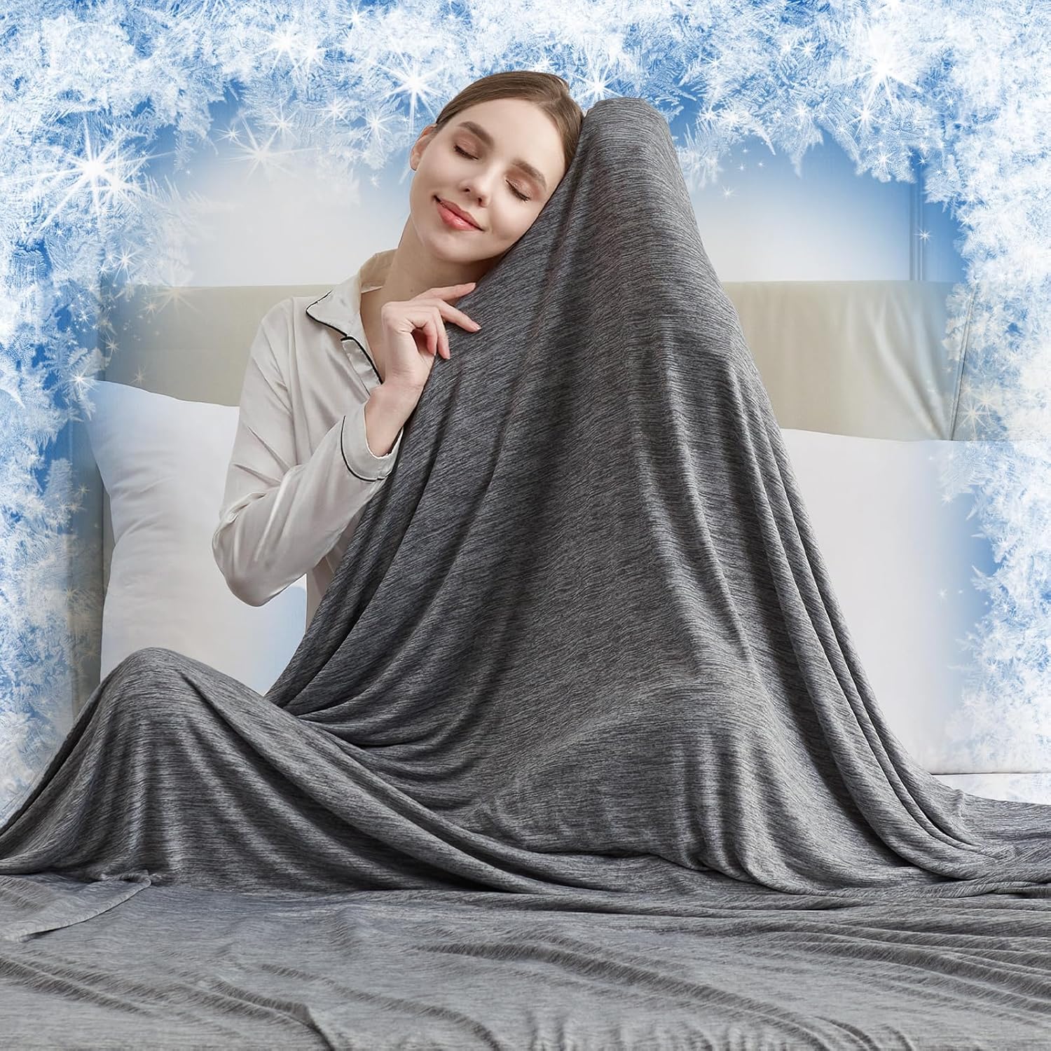 CHOSHOME Cooling Blanket King for Hot Sleepers, Lightweight Design
