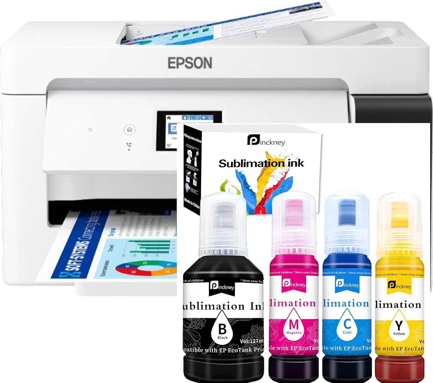 Sublimation Ink Super-Tank Printer Bundle - Wide Format - Pinckney