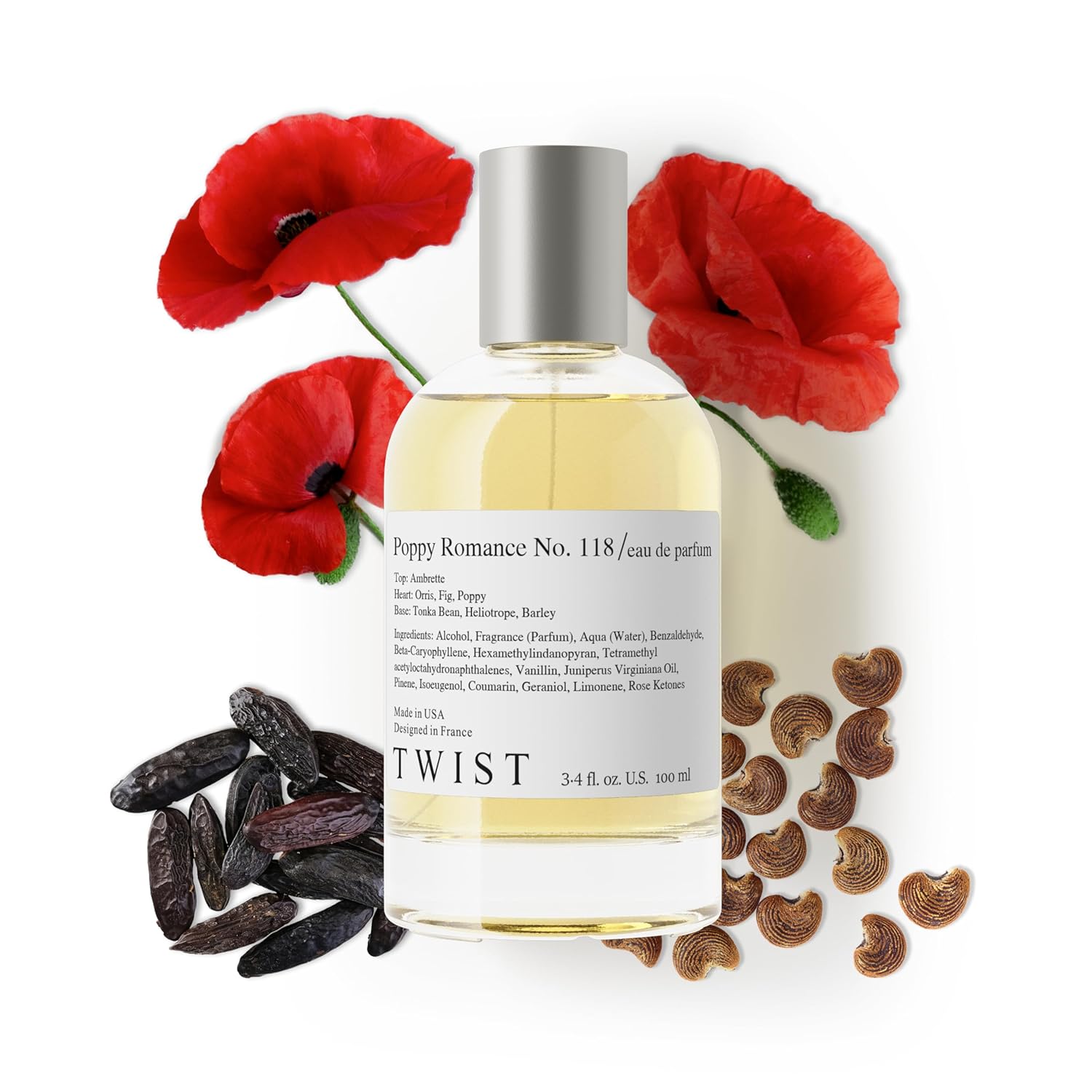 Twist Poppy Romance No. 118 - Long-Lasting Unisex Perfume