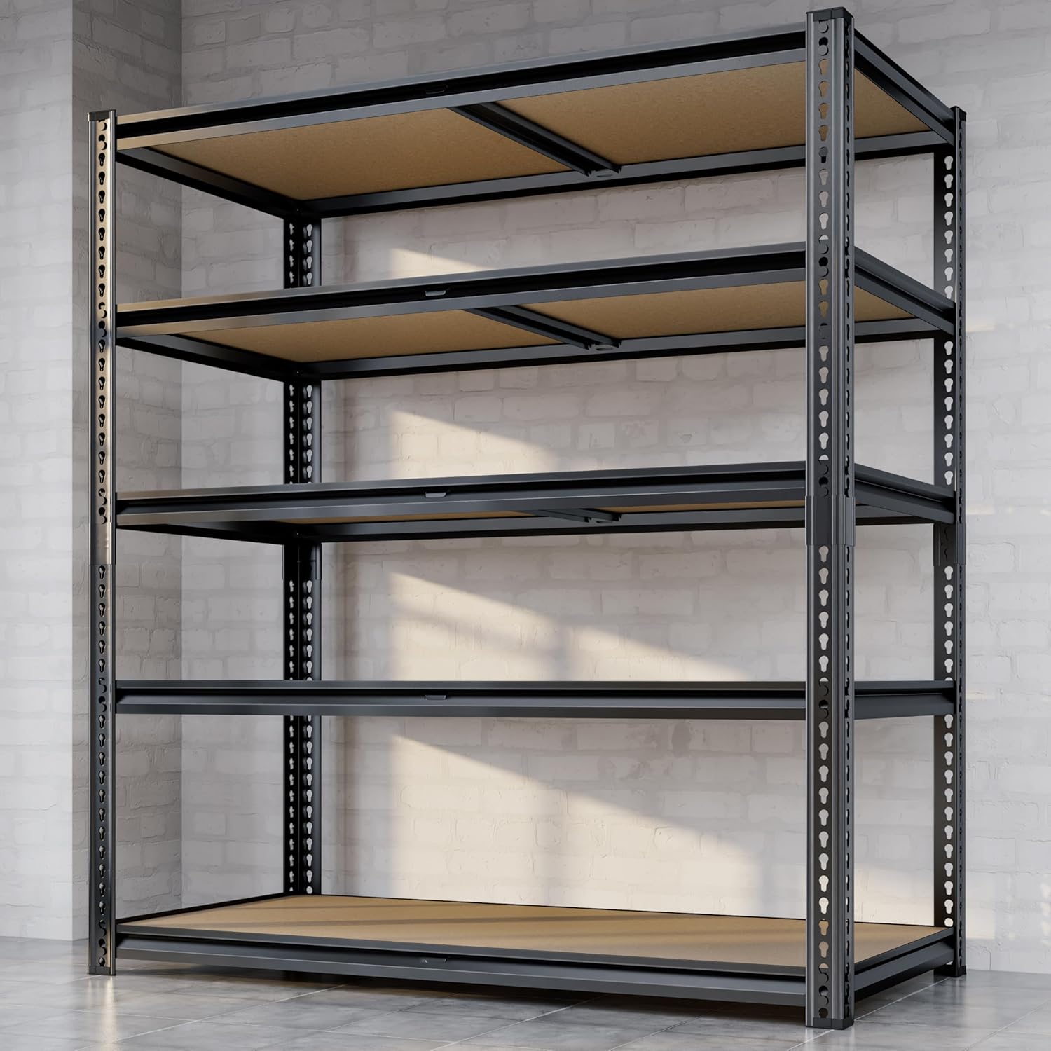 Heavy Duty 72 H Storage Shelves for Garage and Utility Use