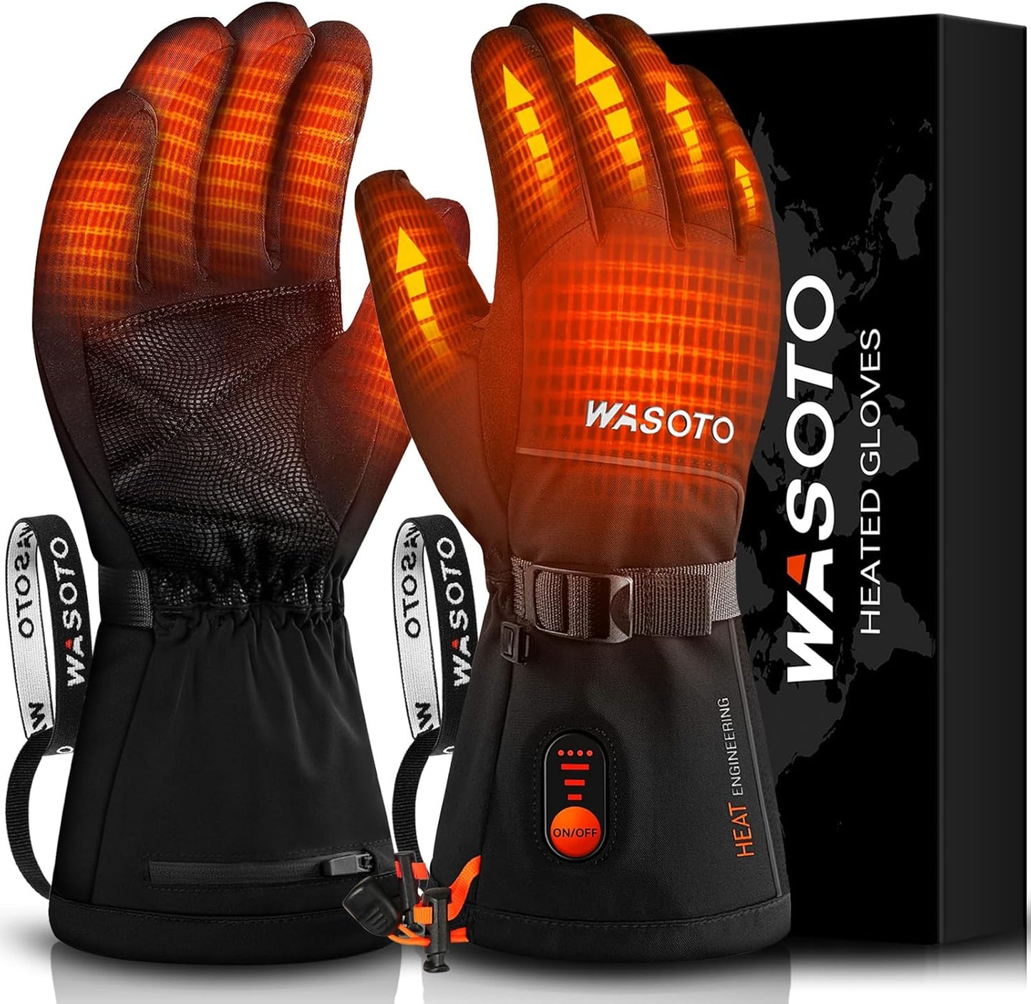WASOTO Heated Gloves for Men Women - Ultimate Winter Comfort