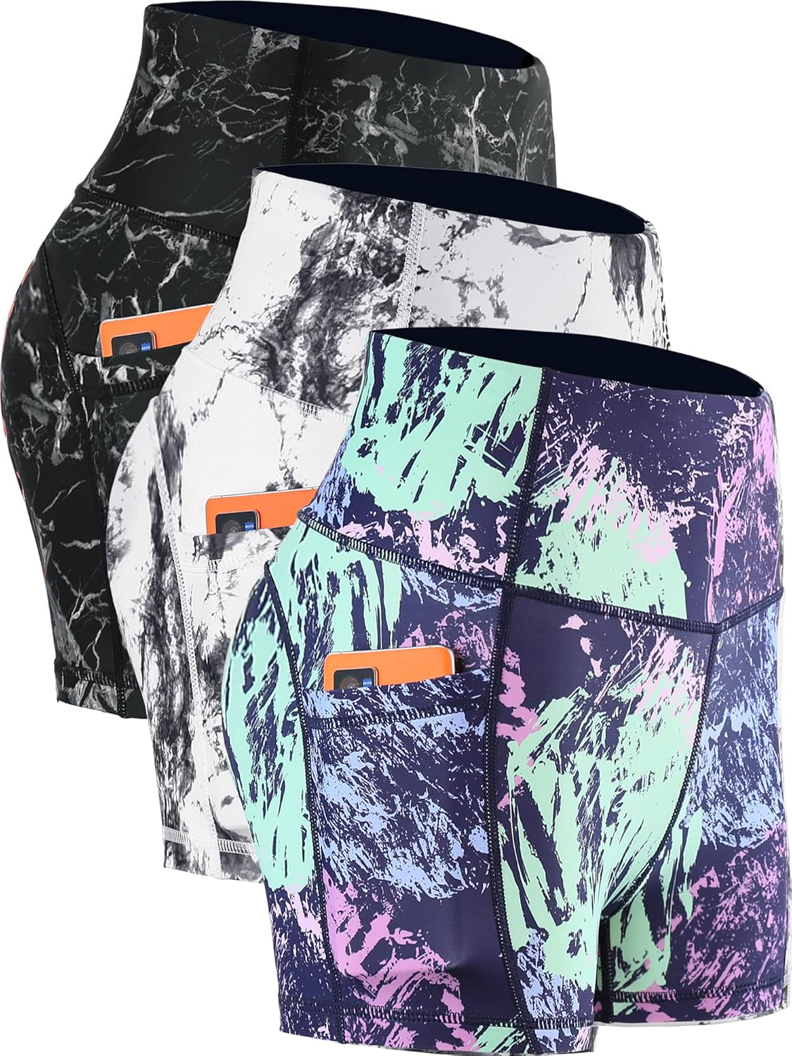 High Waist Athletic Shorts for Women Yoga Fitness Running