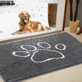 Dog Door Mat for Muddy Paws 48in x 30in - Soft Chenille Absorbent
